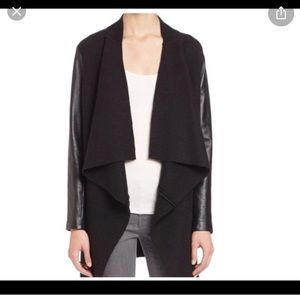 Joie Faiga lamb and boiled wool jacket open front sweater cardigan